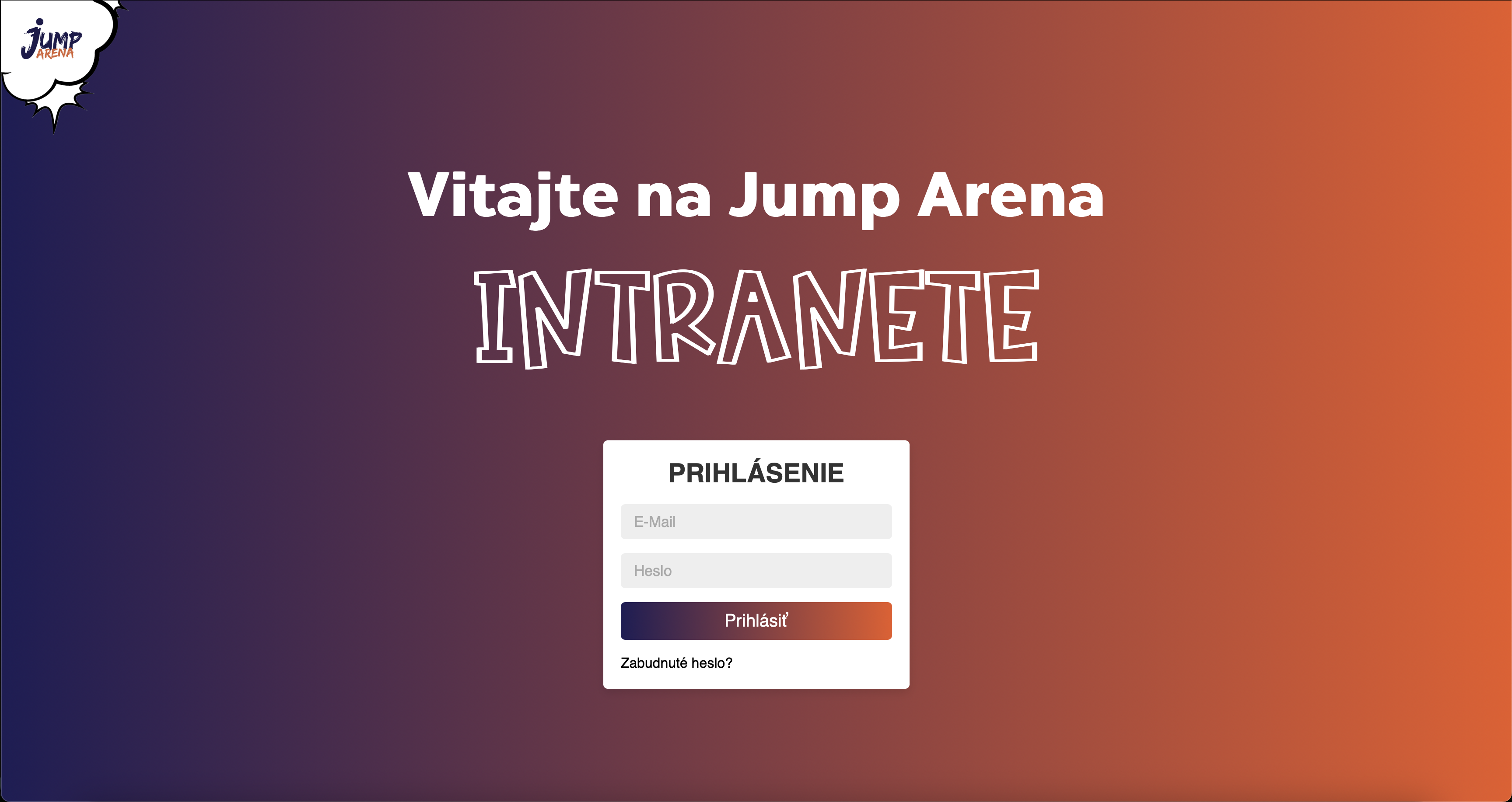 Vitajte na Jump Arena Intranete